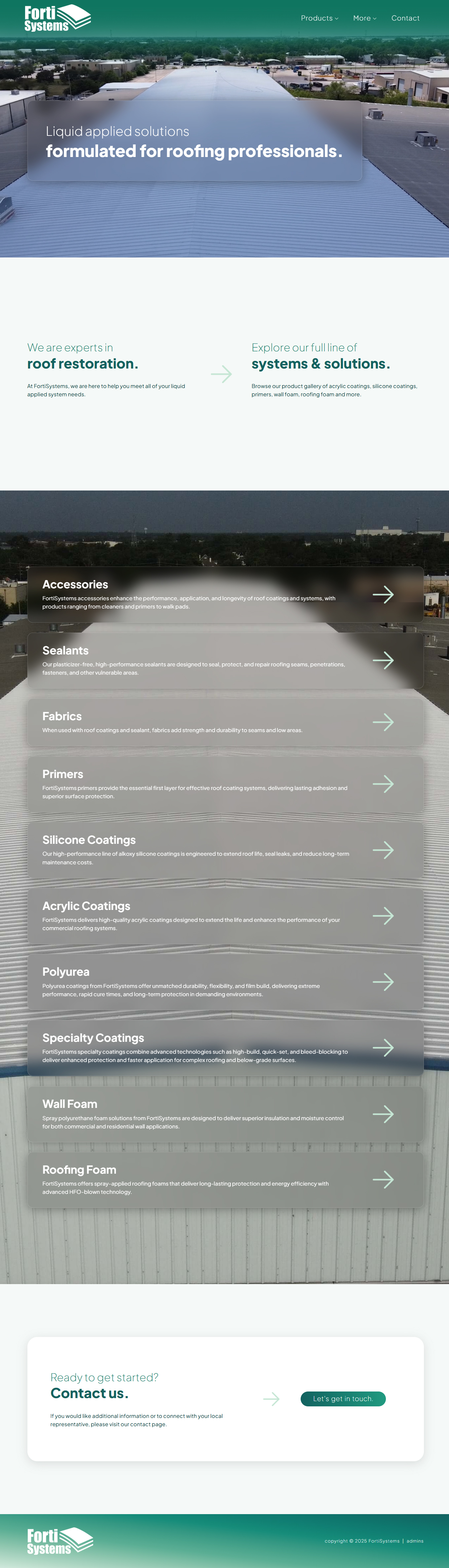 FortiSystems home page