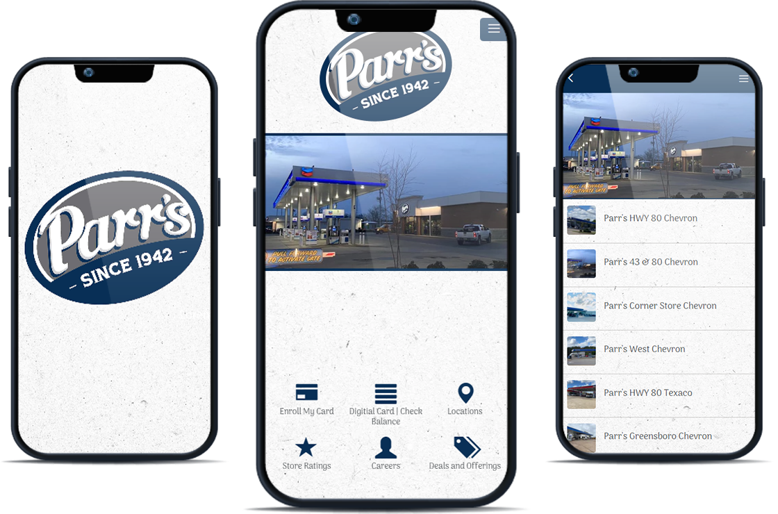 Parr's mobile app