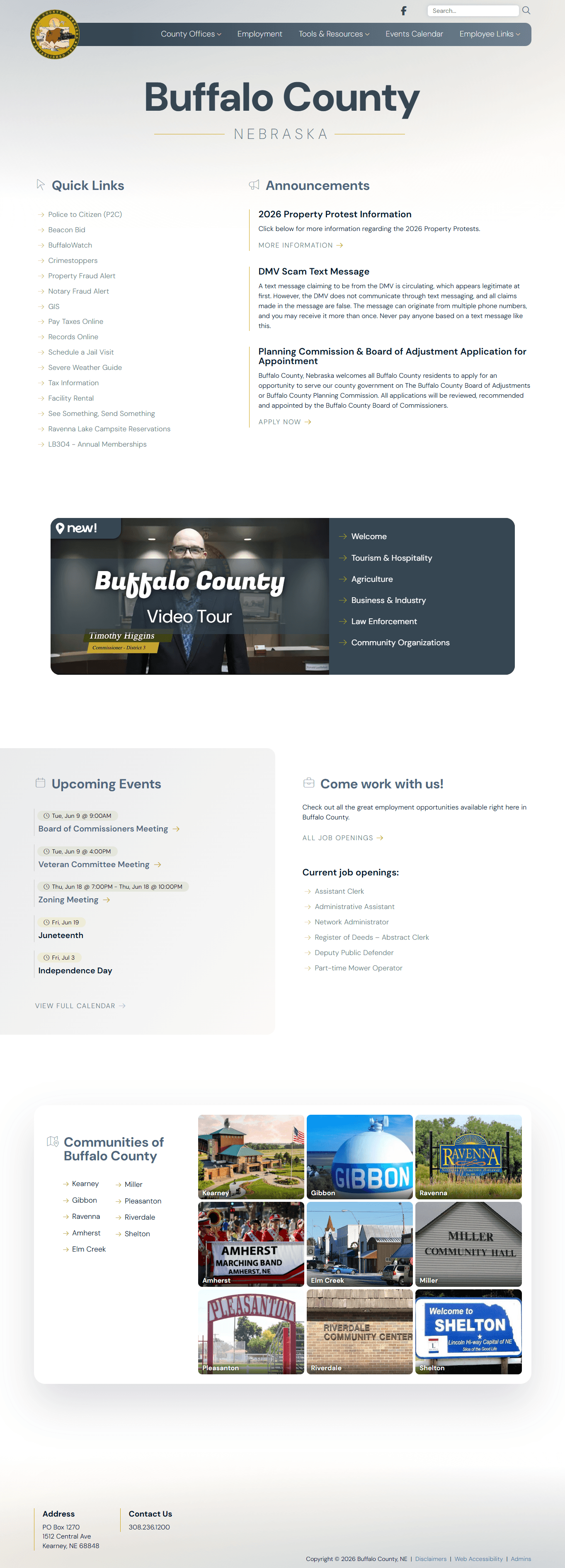 Buffalo County, NE home page